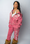 Peace Over Conflict Pink Hoodie