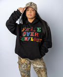 “Peace Over Conflict” Black College Logo Hoodie