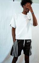 UP1 Black and White Basketball Shorts