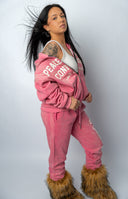 Peace Over Conflict Pink Hoodie