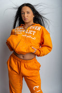 Peace Over Conflict Orange Hoodie