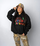 “Peace Over Conflict” Black College Logo Hoodie