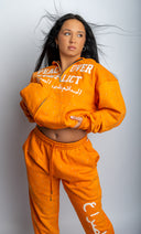 Peace Over Conflict Orange Hoodie