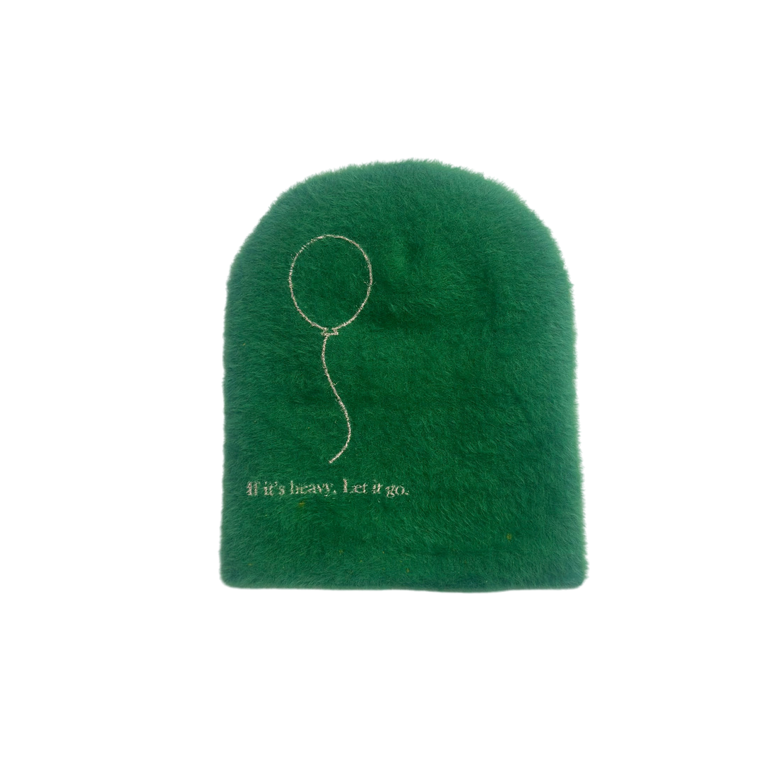 "If It's Heavy, Let it Go" Green Beanie