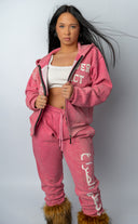 Peace Over Conflict Pink Hoodie