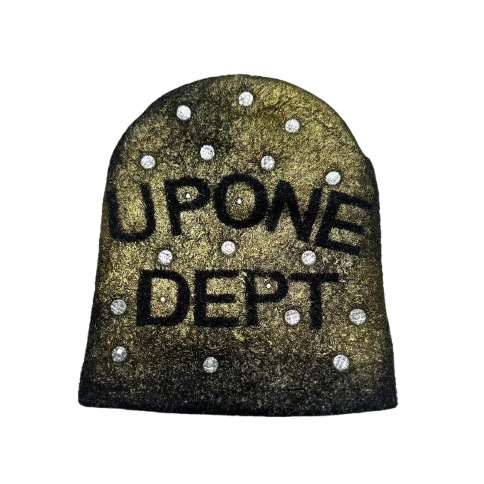 "UPONE DEPT" RhineStone Beanie